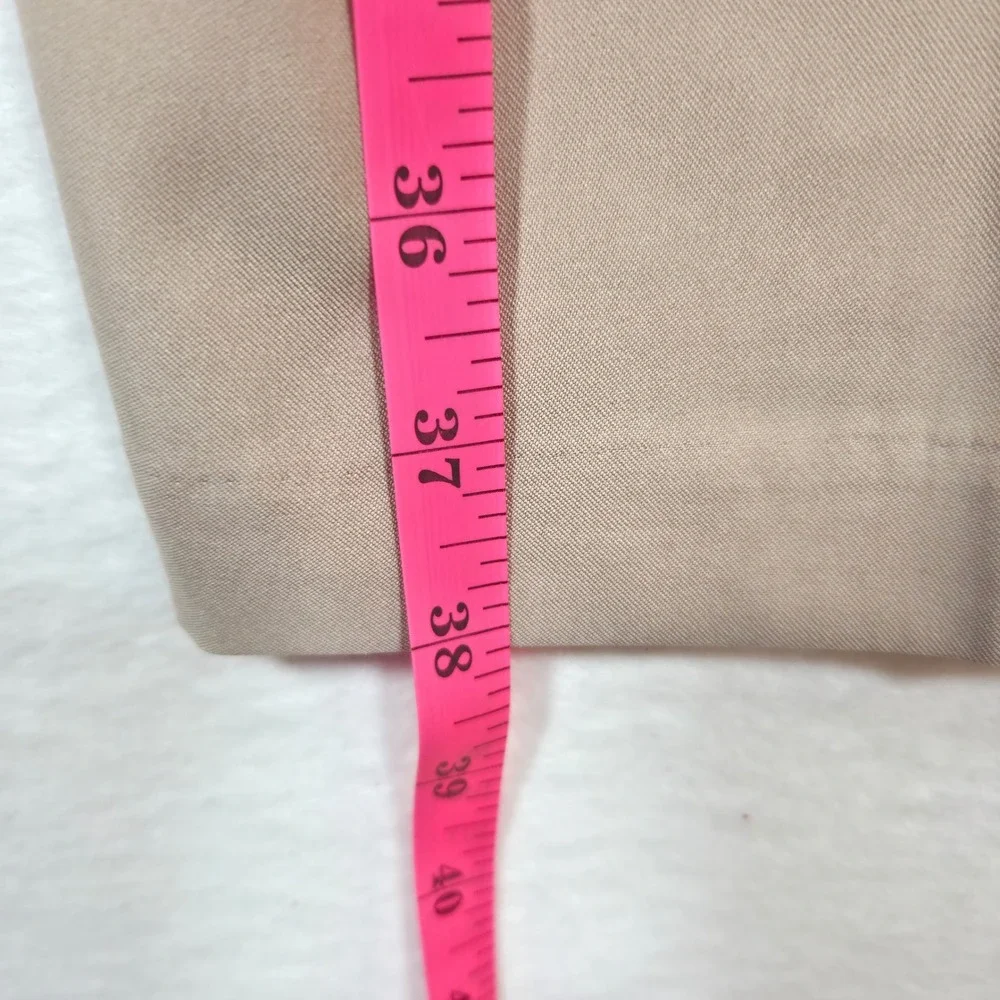 Adidas Mens Climalite Golf Pants Khaki Tan Beige Stretch 3-Stripe 36 x 38 NEW